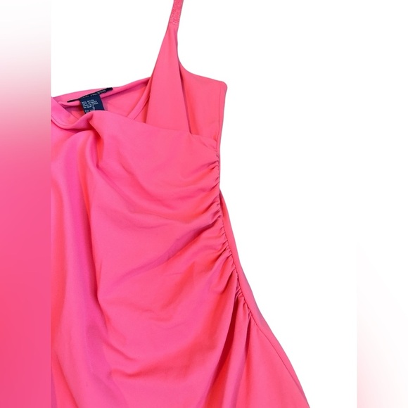 Boston Proper Coral Pink Rhinestone Sleeveless Faux Wrap Sheath Dress Sz S
A210 - Picture 4 of 7